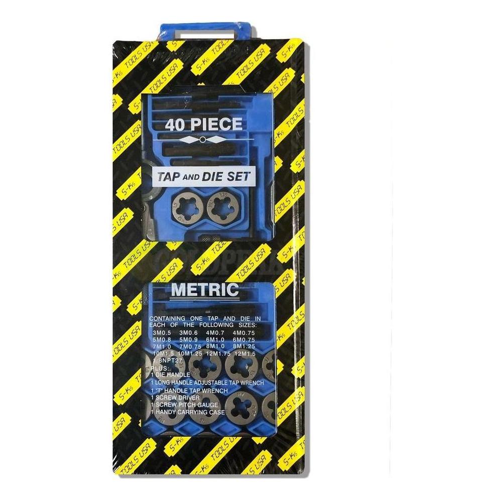 SKS Tap & Die Set (40 pcs) - Goldpeak Tools PH SKS SKS Tap & Die Set (40 pcs) - Goldpeak Tools PH SKS